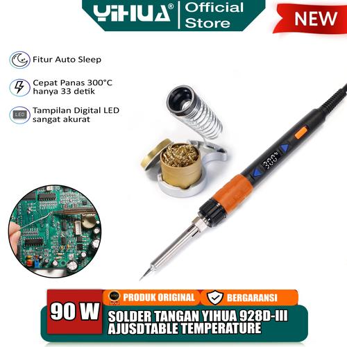[EZM.4400125] Yihua 928D-III Solder Tangan 90W Soldering Iron Digital Temperature