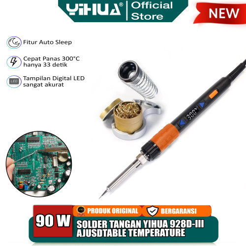 [EZM.4400125] Yihua 928D-III Solder Tangan 90W Soldering Iron Digital Temperature