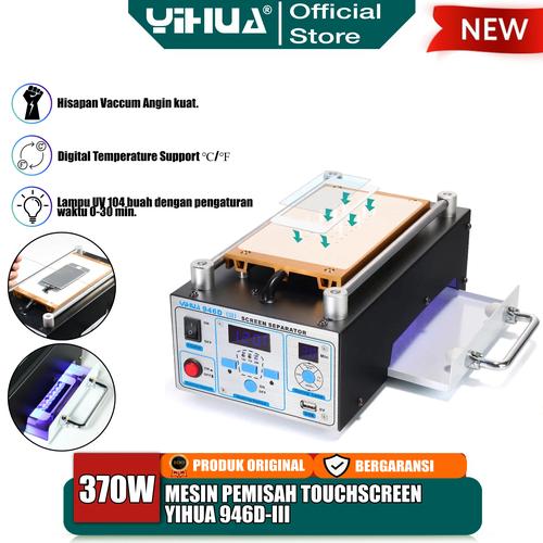 [EZM.4400271] Yihua 946D-III Mesin Pemisah Touscreen LCD Screen Separator Vacum + UV