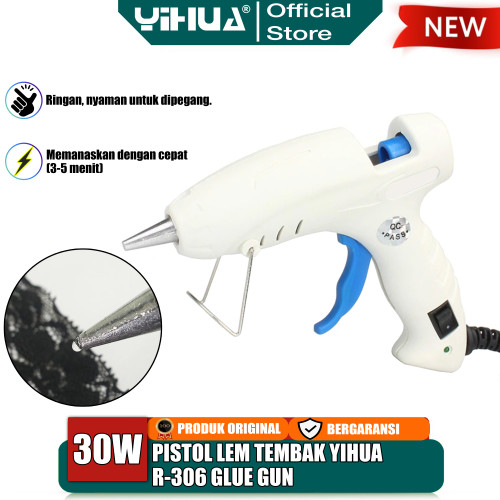 [EZM.4400135] Yihua R-306 Pistol Lem Tembak Hot Melt Glue Gun 30W Stick Cair Refill