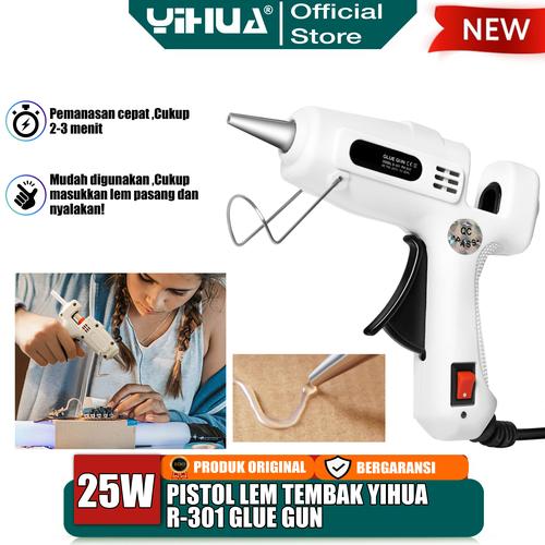 [EZM.4400143] Yihua R-301 Pistol Lem Tembak 25W Hot Melt Glue Gun Stick Cair Refill