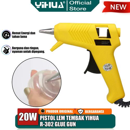 [EZM.4400144] Yihua R-302 Pistol Lem Tembak 20W Hot Melt Glue Gun Stick Cair Refill