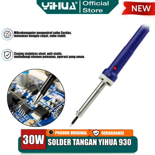 [EZM.4400146] Yihua 930 Solder Tangan 30W Soldering Iron Tip Solder Listrik ORI