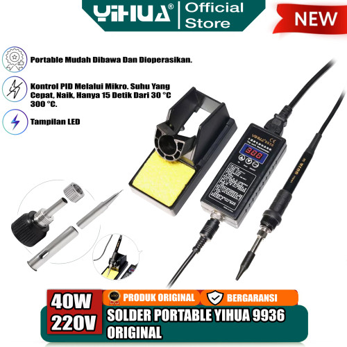 [EZM.4400151] Yihua 9936 Solder Station Portable Digital 40W Soldering Iron Listrik