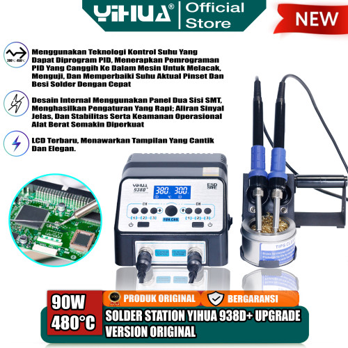 [EZM.4400160] Yihua 938D+ Solder Station Digital Upgrade Version Soldering Iron ORI