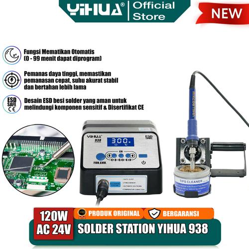 [EZM.4400165] Yihua 938 Solder Station Digital 120W Soldering Iron Protection ESD OR