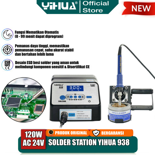 [EZM.4400165] Yihua 938 Solder Station Digital 120W Soldering Iron Protection ESD OR