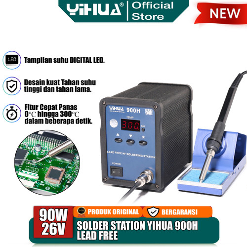 [EZM.4400170] Yihua 900H Solder Station Lead Free HF 90W Soldering Digital Original