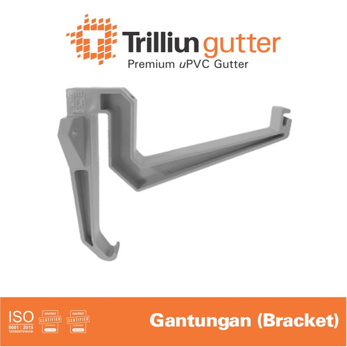 [EZM.4500202] Fitting Talang uPVC Trilliun Bracket (140) - Talang Air Gantungan