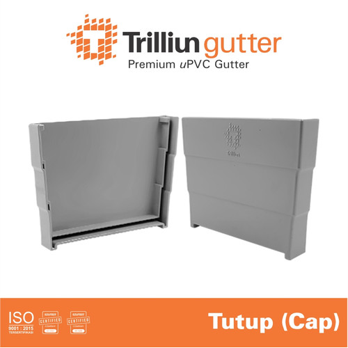 [EZM.4500199] Fitting Talang uPVC Trilliun Cap (140) - Talang Air Tutup