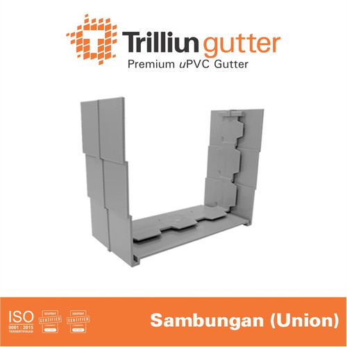 [EZM.4500201] Fitting Talang uPVC Trilliun Union (140) - Talang Air Sambungan
