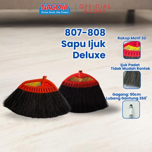 [EZM.8000036] Sapu Lantai,Sapu Kipas,Sapu Ijuk Deluxe Miring dan Lurus Nagoya