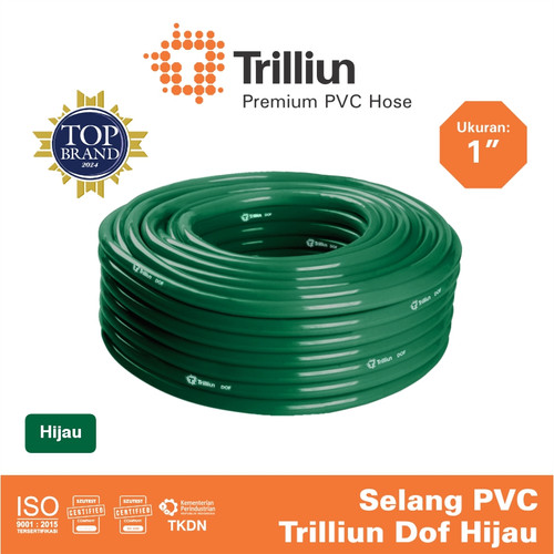 [EZM.4500162] Selang Air PVC Trilliun Dof 1" Inch - 50 Meter