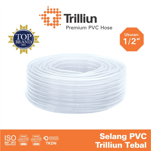 [EZM.4500314] Selang Air PVC Trilliun Tebal 1/2" Inch - 50 Meter