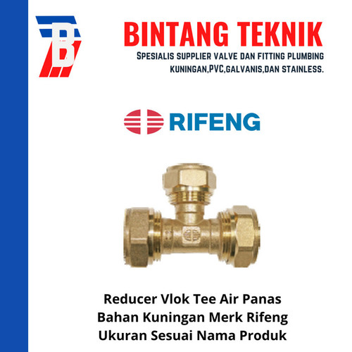 [EZR.2700670] Tee Air Panas T1620 X 1216 (3/4 x 1/2) Rifeng