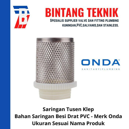 [EZR.2700721] Saringan Tusen Klep (Filter) 1 1/2" inch Onda