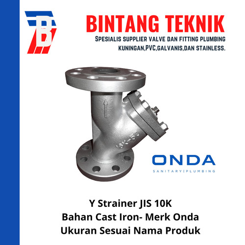 [EZR.2700738] Y Strainer 2" inch Cast Iron JIS 10K Merk Onda