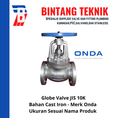 [EZR.2700779] Globe Valve 2 1/2" inch Cast Iron Onda JIS 10K