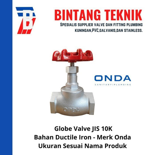 [EZR.2700781] Globe Valve 2" inch Ductile Iron Onda JIS 10K