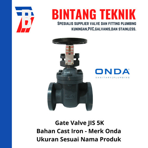 [EZR.2700822] Gate Valve 2" inch Cast Iron Onda JIS 5K