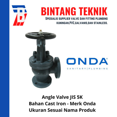 [EZR.2700858] Angle Valve Cast Iron Onda 2" inch JIS 5K