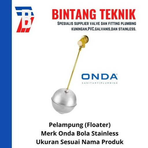 [EZR.2701098] Pelampung Onda Stainless 3"
