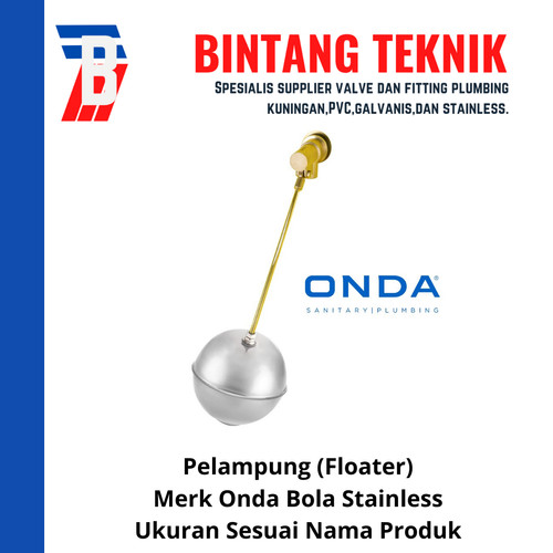 [EZR.2701102] Pelampung Onda Stainless 1 1/4"