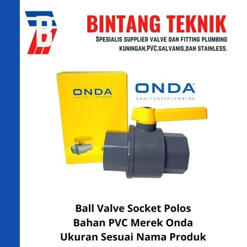 [EZR.2701149] Ball Valve / Stop Kran 6" inch PVC Onda