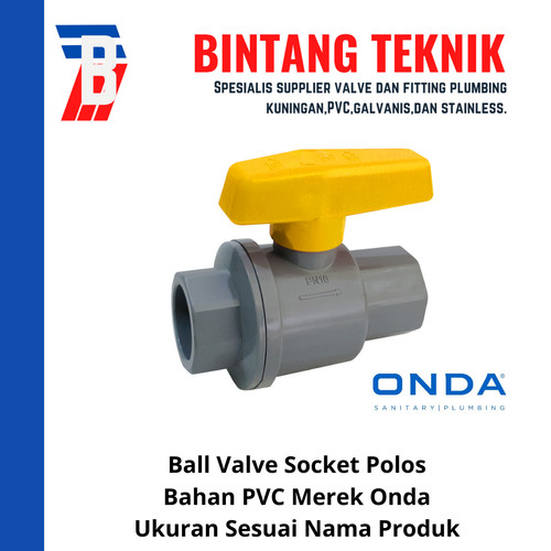 [EZR.2701159] Ball Valve / Stop Kran 1/2" inch PVC Onda