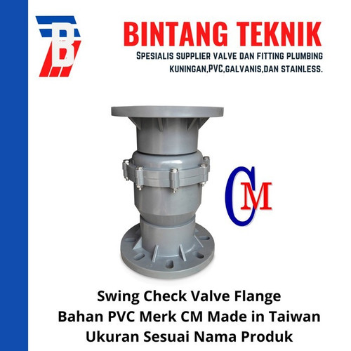 [EZR.2701220] Swing Check Valve PVC 6" inch CM - Flange