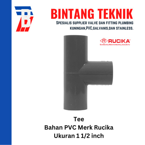 [EZR.2701658] Tee 1 1/2" inch PVC Rucika AW