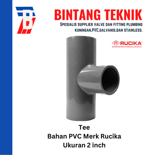 [EZR.2701684] Tee 2" inch PVC Rucika AW