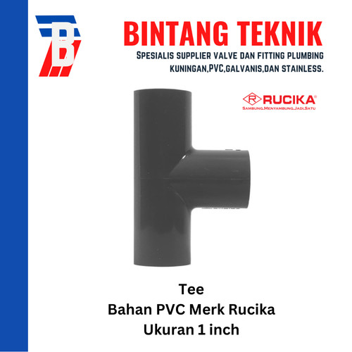 [EZR.2701692] Tee 1" inch PVC Rucika AW