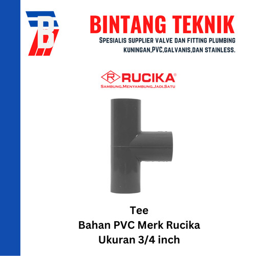 [EZR.2701695] Tee 3/4" inch PVC Rucika AW