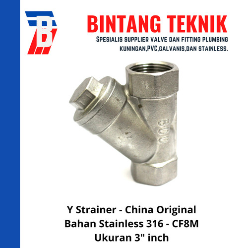 [EZR.2701821] Y Strainer Stainless (SUS) 316 3" inch
