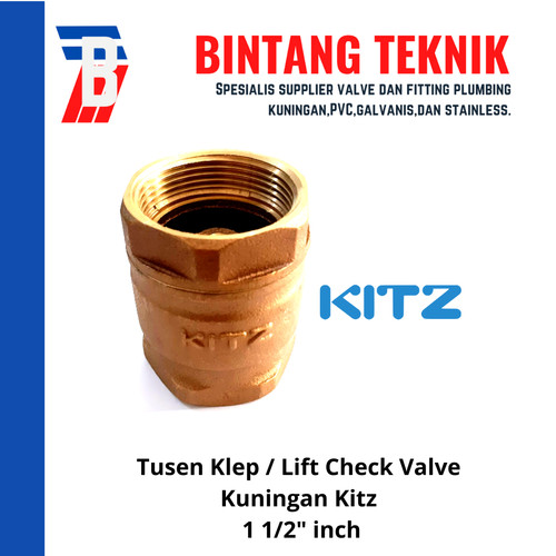 [EZR.2702110] Tusen Klep / Lift Check Valve 1½" Kitz Kuningan