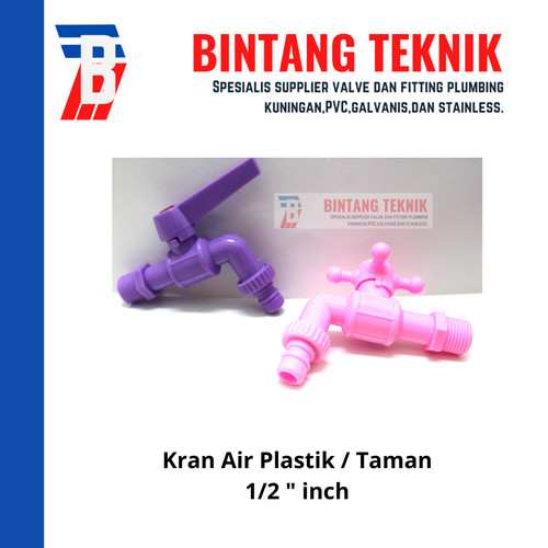 [EZR.2702173] Kran Air Plastik / Kran Air Taman 1/2" inch