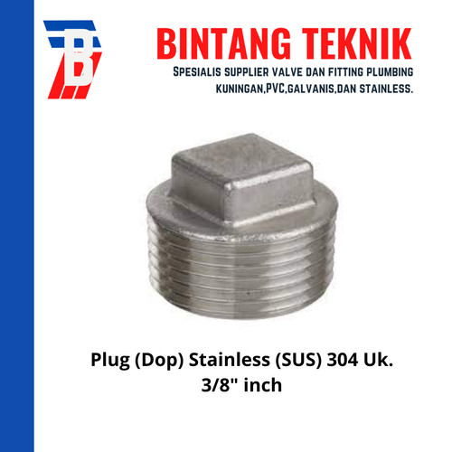 [EZR.2702232] Plug 3/8" inch Stainless 304 #150