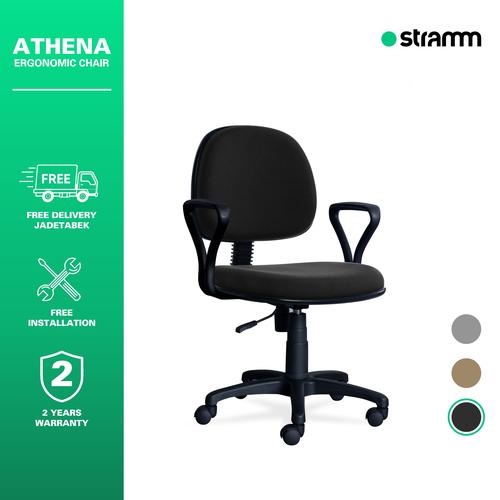 [EZR.3100047] Kursi Kantor Ergonomis Stramm Athena with Armrest