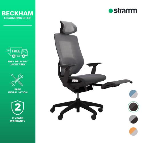 [EZR.3100016] Kursi Kantor Ergonomis Stramm Beckham I with Footrest