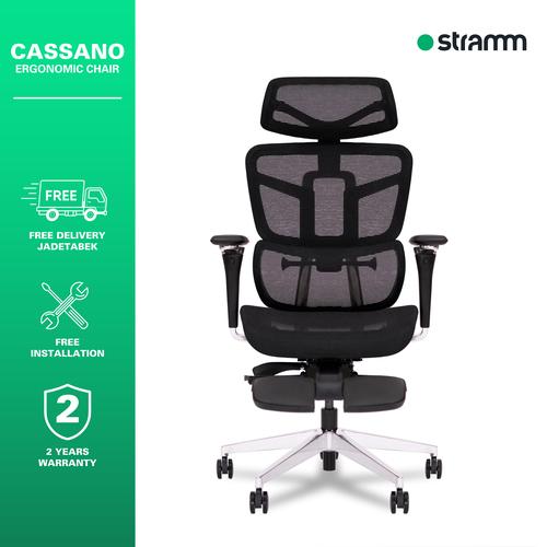[EZR.3100023] Kursi Kantor Ergonomis Stramm Cassano I with Footrest