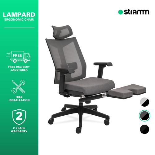 [EZR.3100013] Kursi Kantor Ergonomis Stramm Lampard I with Footrest