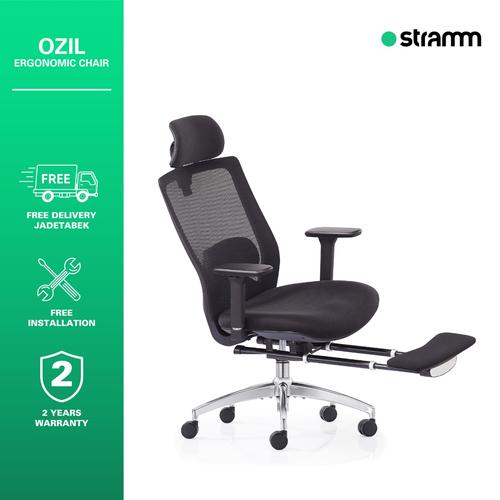 [EZR.3100062] Kursi Kantor Ergonomis Stramm OZIL with Footrest