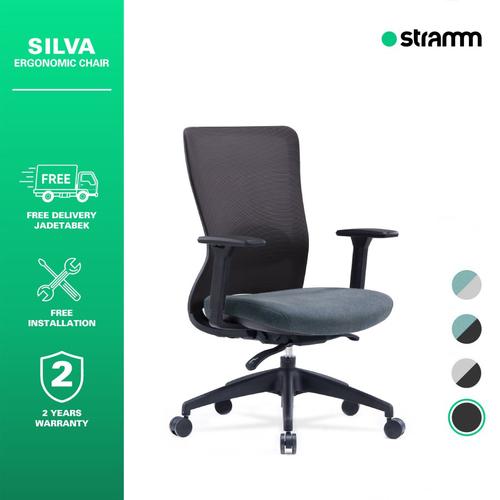 [EZR.3100054] Kursi Kantor Ergonomis Stramm Silva II