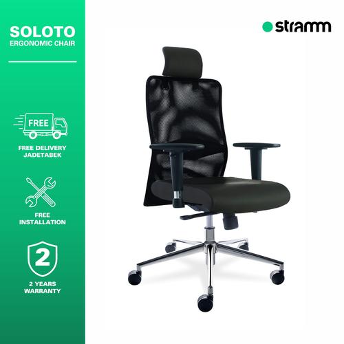 [EZR.3100046] Kursi Kantor Ergonomis Stramm Soloto I