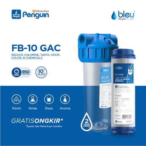 Penguin Filter Air 10 Inch SET GAC Standard FB-10-GAC