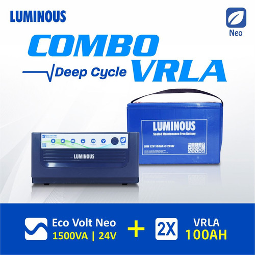 [EZR.3000013] COMBO LUMINOUS 1500VA ECO VOLT + BATERAI VRLA
