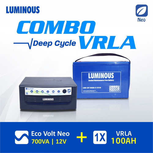[EZR.3000015] COMBO LUMINOUS 700VA ECO VOLT + BATERAI VRLA