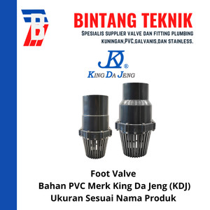 [EZR.2700107] Foot Valve 6" inch PVC Merk KDJ