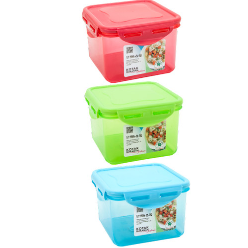 Green Leaf 7198 Kotak Tempat Makan Kedap Lunch Box Lock 4 Sealware